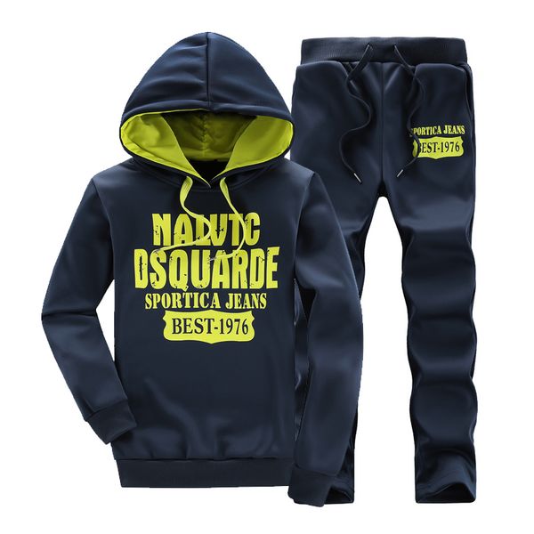 

wholesale-men's sportswear jogger tracksuit brand clothing man plus size m-xxxl xxxxl 5xl track suit men 2016 winter hoodies, Black
