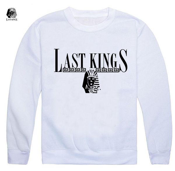 

s-5xl cotton blend sweatshirts last king hoodies round collar men clothing autumn winter sweater, Black