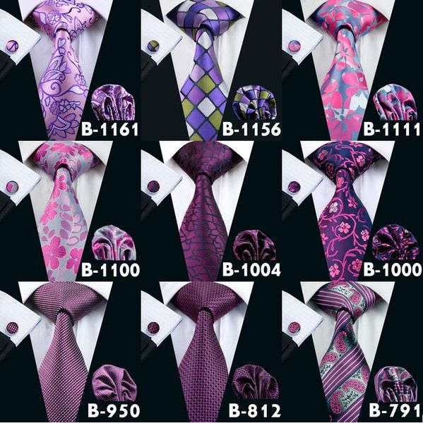 

мода мужская фиолетовый свадебные активные галстуки партии высокого качества для мужчин шелковый шею галстук набор включают галстук запонки, Black;blue