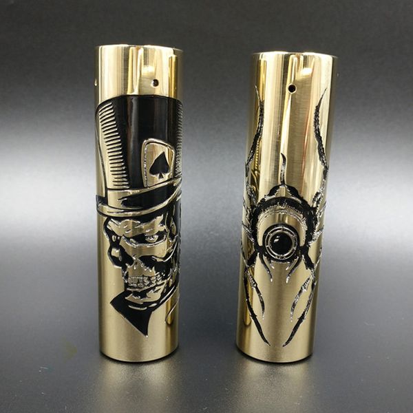 

Newest Rogue Spider Eye Rogue Hat USA Mech Mod Brass Material Electronic Cigarette Vaporizer 25mm Vape Mods DHL Free