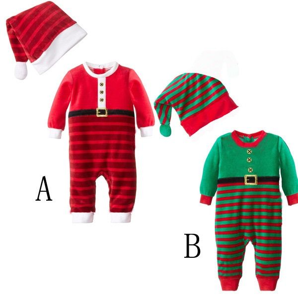 

boy suit kids sets baby one piece romper infant stripe caps children set kids suit outfits fashion christmas long sleeve jumpsuit rompers, Blue