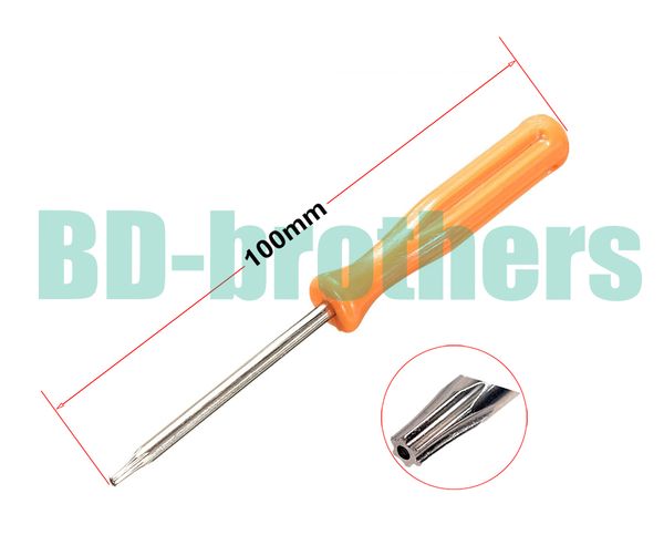 

3 x 100mm 45# steel orange screwdriver 2.0y 3.0y t3 t6 t7 t10 t10h t8 t8h for xbox360 shaver screwdrivers key 200pcs