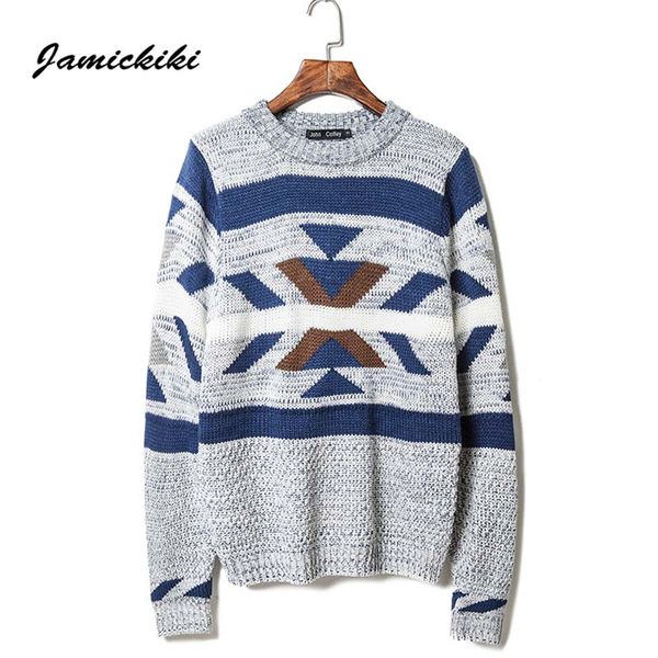 

wholesale-2016 autumn winter mens warm knit wool pullover men fashion printing christmas sweater homme long sleeve brand clothing, White;black