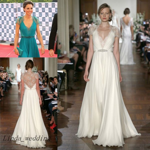 Kostenloser Versand Kate Middleton In Jenny Packham Abendkleider Kristallspitze Lange Abendkleider Promi-Kleider Vestidos De Fiesta