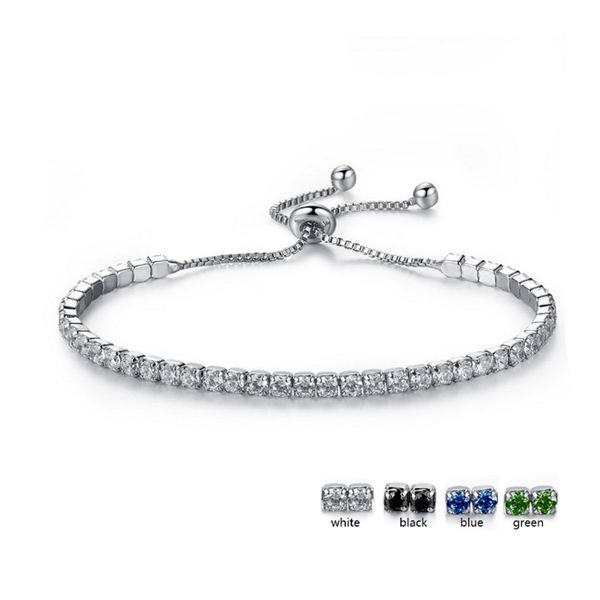 

Новая мода очаровательные женщины Браслет из белого золота покрытием CZ браслет д