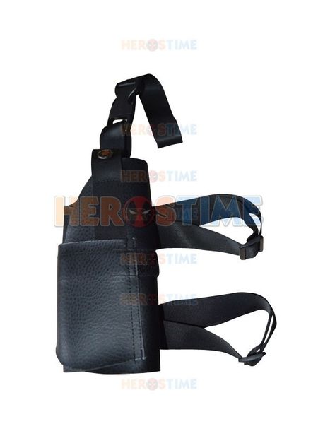 

2016 fashion deadpool accessories holster for adults cosplayer popular marvel comics deadpool superhero cosplay accessories holster, Black;red
