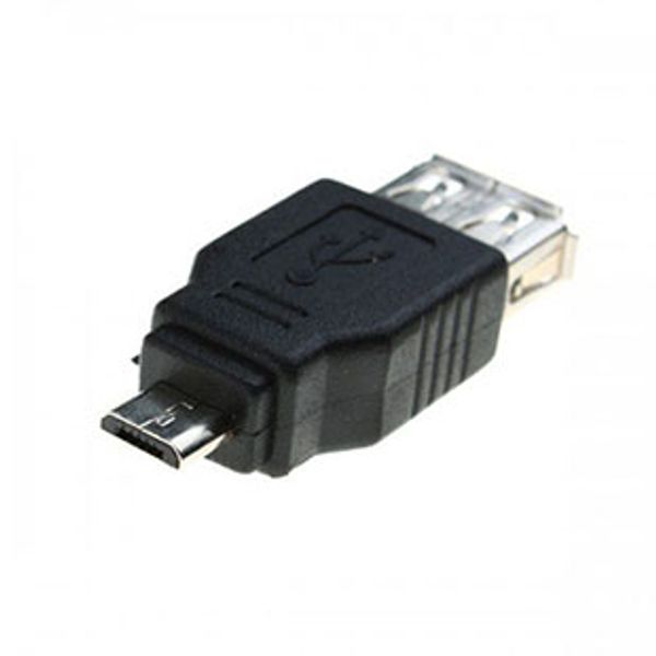 Atacado 300 pçs / lote USB 2.0 uma mulher para micro USB B 5 pinos macho f m conversor cabo adaptador