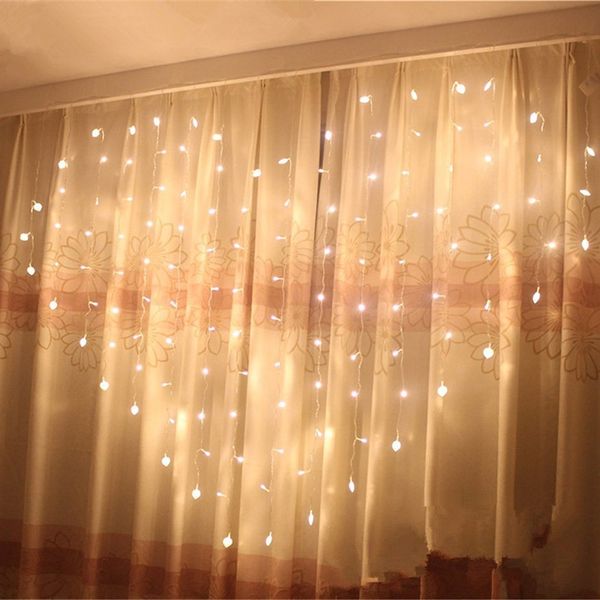 Impopular Romantic Led Heart Shaped String Curtain Lights 2m 1 5m