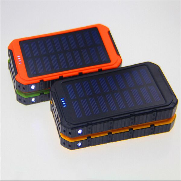 

20000mah роман солнечной энергии банк ультра-тонкий светодиодный банк солнечной энергии 2a выход сотового телефона портативный фонарик заряд