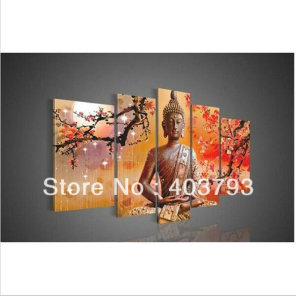 

5 панел ен икђва Ѭелиги бђдда каѬина малом на оле овѬеменне декоѬ