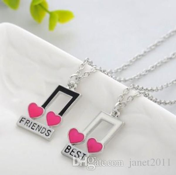 

friends womens necklace set silver plated music note necklaces gift idea unique jewelry chokers necklaces, Golden;silver
