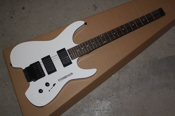 

горячие продать высокое качество steinberger безголовый белый электрогитара