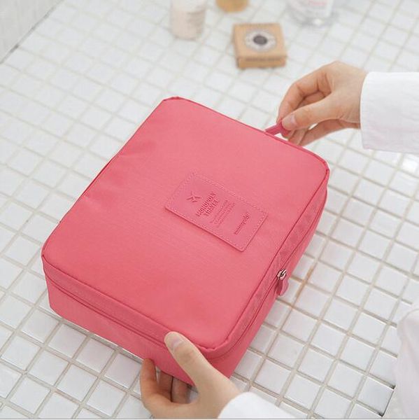 

8 colors cosmetic tool square shape travel bag purse pouch colorful travel zipper organizer casual purse