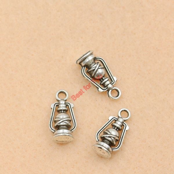 

80pcs tibetan silver plated lamp charm fashion pendants for jewelry making diy jewelry findings 16x8mm jewelry making, Bronze;silver