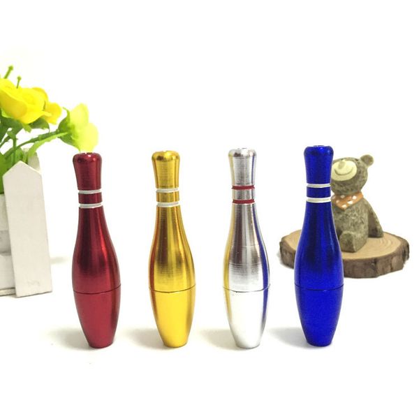 

Designer Bowling Metal Smoking Pipes Hot Smoking Fashion Portable Metal Pipe Bowling Shape Portable Filter for herb tobacco