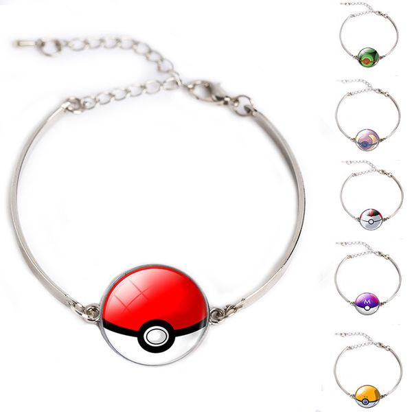 

2016 new fashion jewelry bracelets time gem cabochon game style bracelet glass circle charm bracelets for sale 30pcs wholesale, Golden;silver