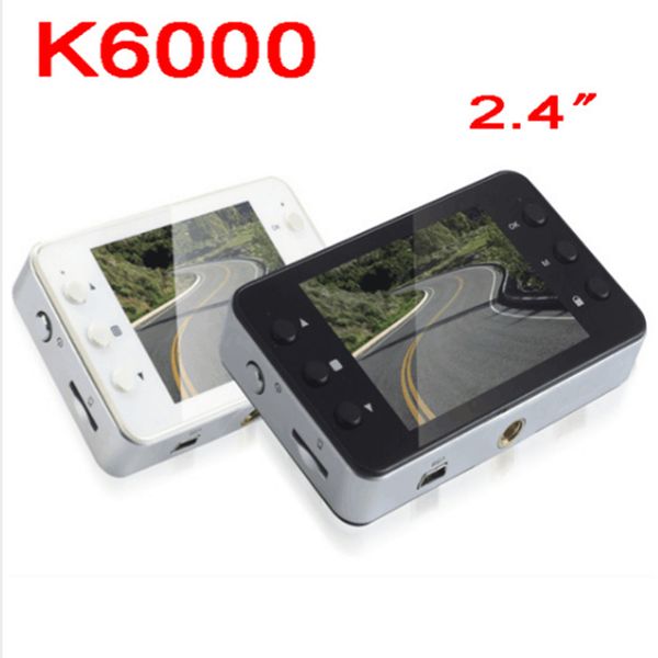 

car dvr recorder original k6000 samrt dash car dvrs full hd 1080p 2.4 inch tft car camera video recorder 140degree g-sensor monitors