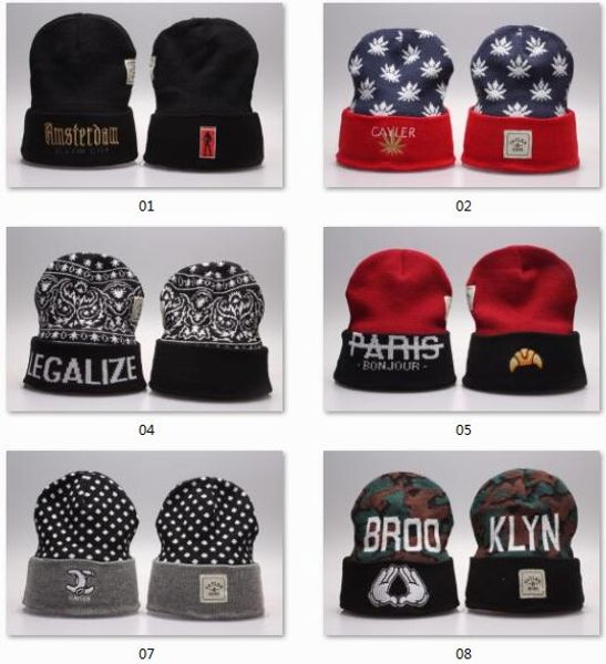 

8 стилей горячая beanie шляпы caylersons мода шапка зимняя вязаная шапка катание на лыжах шапка головные уборы головной убор голову теплее к, Blue;gray