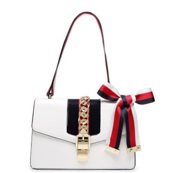 

2017 new fashion women handbags bow decorate shoulder chain bags tote pu leather handbags college style party bag