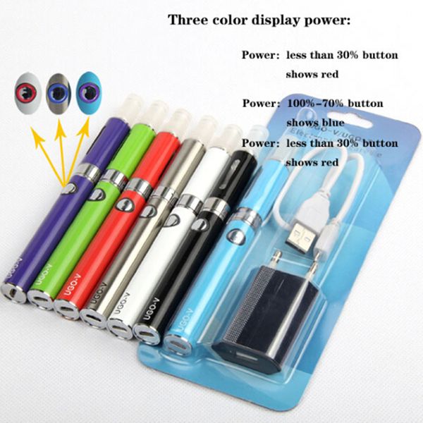 

ugo-v usb pen cigarette ugo kits electronic battery kit starter mt3 with passthrough mt3 vaporizer atomizer blister vape ecigs pack ego suni