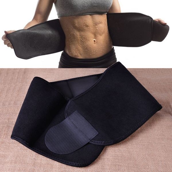 

неопрен черный талия животик триммер для похудения пояса пот группа body shaper wrap потеря веса сжигать жир упражнения для снижения веса