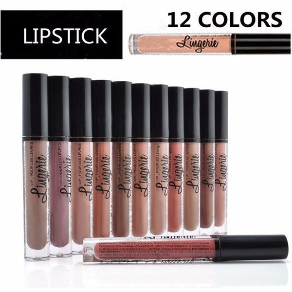 Es A Prueba De Agua Mate Atractivo De La Ropa Interior Del Labio Del Lápiz Labial Líquido Lápiz De Labios Gloss Bálsamo Crema Nyxs Herramientas Del