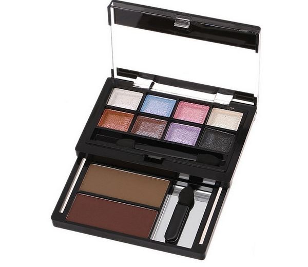 

8 color eyeshadow palette eye makeup neked eyeshadow palettes cosmetic with brush pearl bare makeup eye shadow