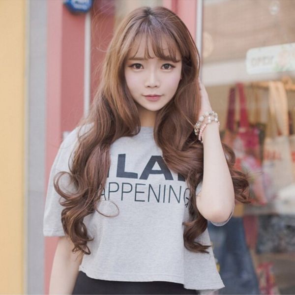 2016 Brand New Women Trendy Fashion Thin Bangs Long Fluffy Deep