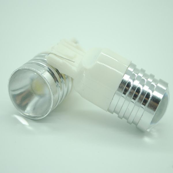 

2pcs/lot t20 7443 7440 w21w led projector white backup light bulb car rear lamp diy case