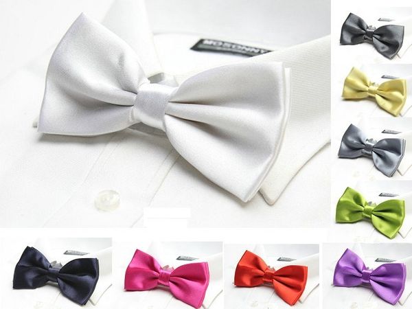 

твердые галстук-бабочка платье рубашка новый взрослый галстук-бабочка 18 цветов свадьба аксессуар 2 шт. / лот, Black;gray