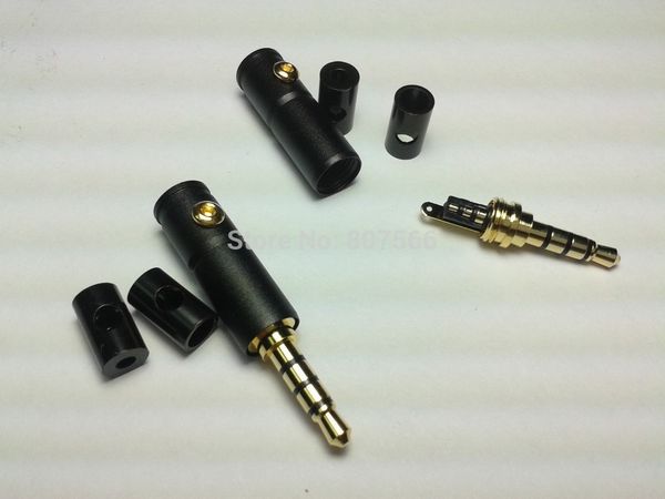 10 Stück 3,5 mm 4-poliger Stecker Kopfhörer Mini Audio Plug Jack Lötadapter