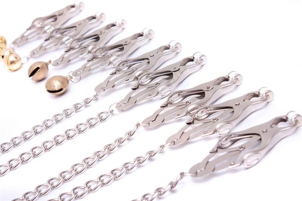 

clips bondage stainless gear toys nipple women triple steel games labia for clamps wdtwu