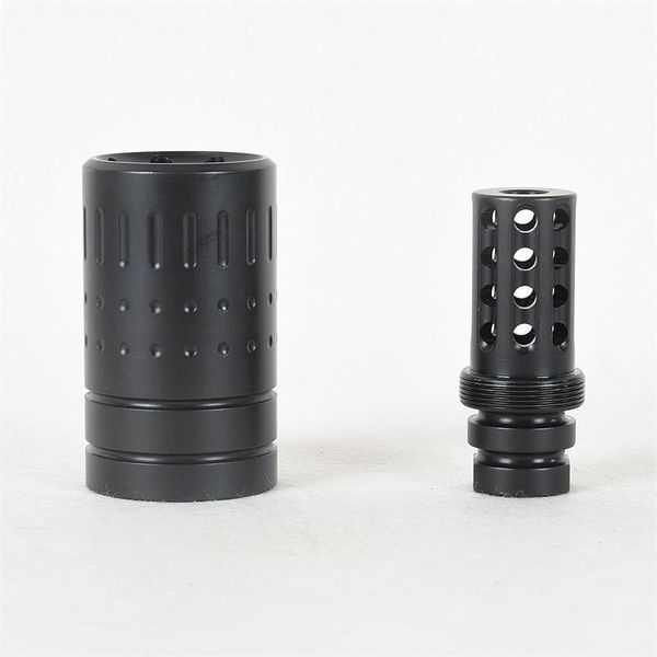 

selling steel reducing impact muzzle brake cnc .223/5.56 1/2x28 thread with outer sleeve muzzle brake