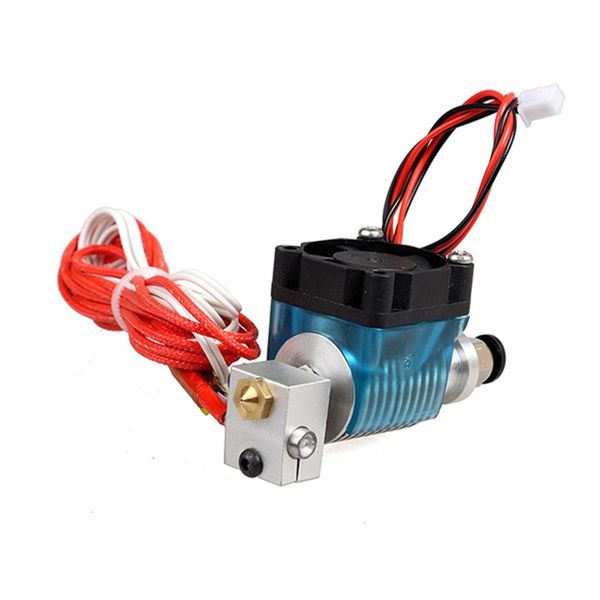 Freeshipping Nova Impressora 3D V6 Extrusora de Longa / Curta Distância Extruder Cabeça Com Ventilador de Refrigeração para 1.75mm Filamento 0.3 Bico 3d peças de impressora