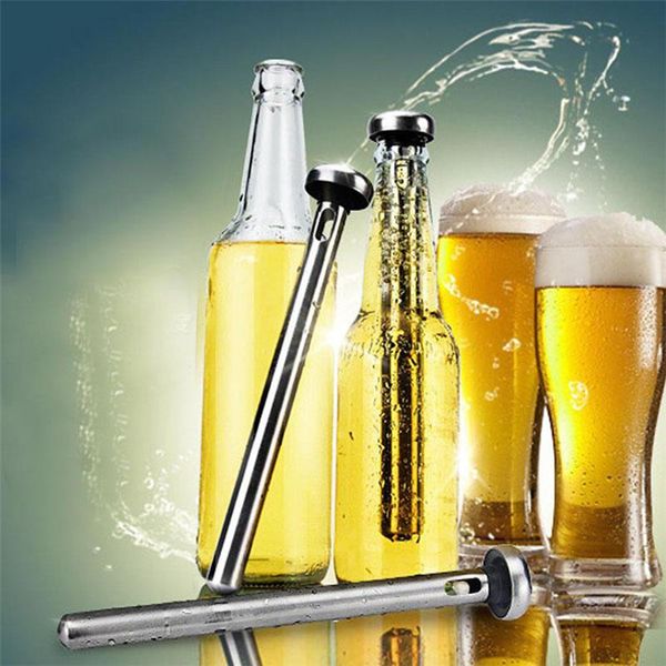 Nova Cozinha de Jardim Casa, Bar de Jantar Barware Balças de Ice Baldes de Aço Inoxidável e Refrigeradores Wineliquor Chiller Coolingice Stick Rod em-garrafa Barra Berer Beer