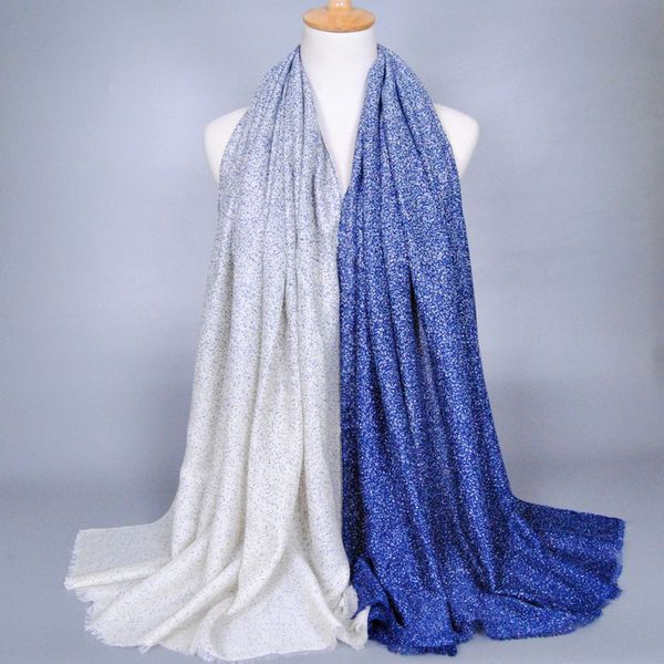 

оптовая продажа-леопард девушка горошек шали высокое качество хлопок оголовье глушитель хиджаб весна мусульманские шарфы/шарф, Blue;gray