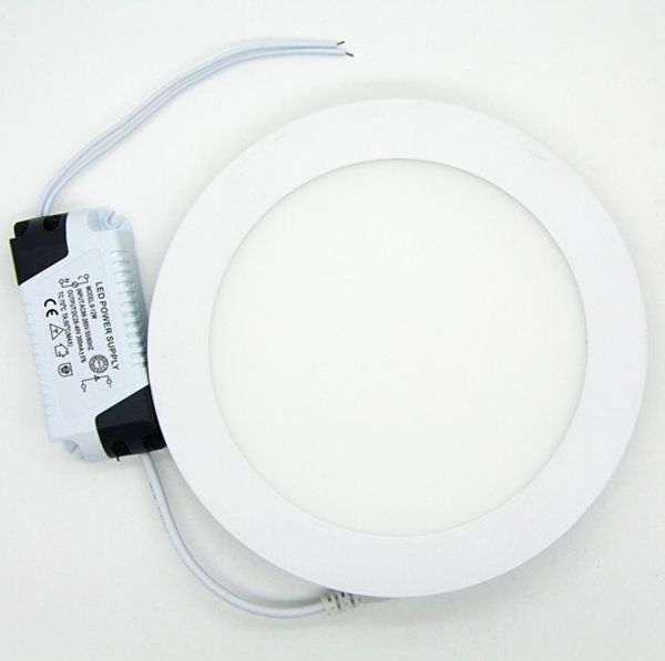 Painel de LED redondo diminuído SMD 2835 3W 6W 9W 12W 15W 18W 110-240V LED teto recuado lâmpada Smd2835 Downlight + Driver