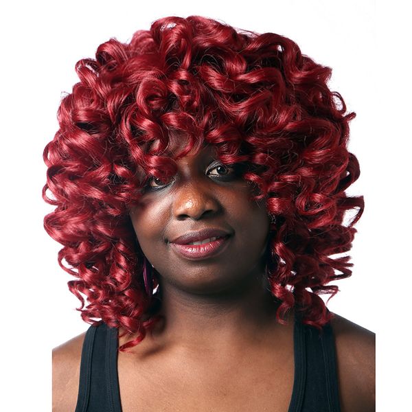 Xiu Zhi Mei Fashion Rihanna Peluca Charming Kinky Curly Wigs