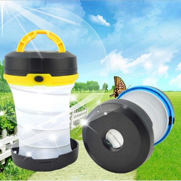 

складной мини-светодиодный кемпинг огни наружного освещения ночная рыбалка пешие прогулки лампа свет портативный водонепроницаемый огни откр