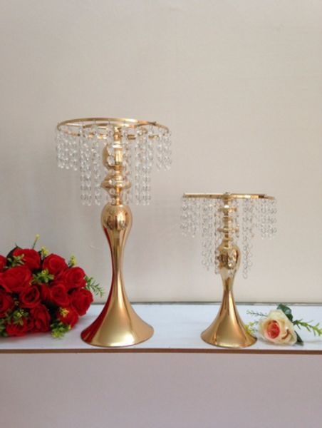 Lampadario da tavolo per matrimonio in oro da 33 cm (13 