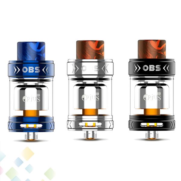 

Authentic OBS Crius 2 RTA 25mm Diameter Crius II Tank Atomizer 3.5ml Easy To Rebuild Fit 510 E Cigarette DHL Free