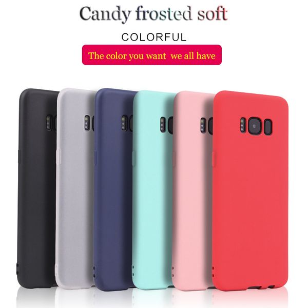 

matte solid candy color tpu solid shell for samsung galaxy s7 edge silicone frosted soft rubber phone case cover slim design