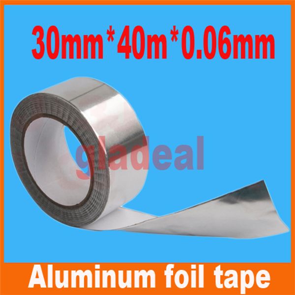 

wholesale-30mm*40m*0.06mm industry bga aluminum foil tape adhesive heat conduction shielding cellphone lcd computer electric repair