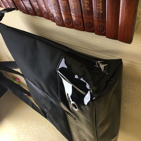 2017NEW famoso marchio nero shopping panno impermeabile classica borsa da viaggio da donna casual cuciture inferiori PU borsa moda casual b259B