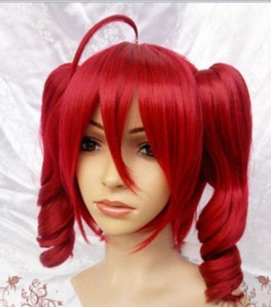

2016 sellers store dong1235 wig shop>>vocaloid teto kasane red cosplay wig 2 clips ponytail wig, Black