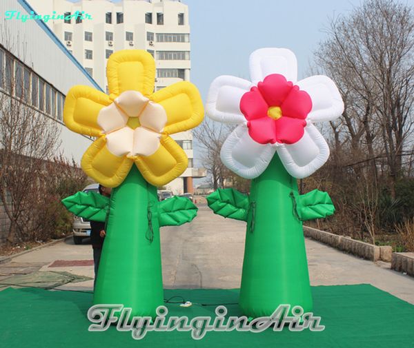 

3m giant flower multicolor inflatable flower for outdoor event decoration