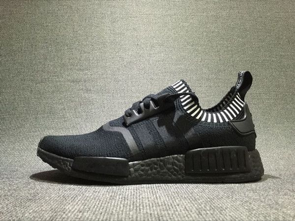 

2016 nmd runner primeknit men running shoes red gold fashion low boost sneakers good quality mens and women size us 5-11 ing, Black
