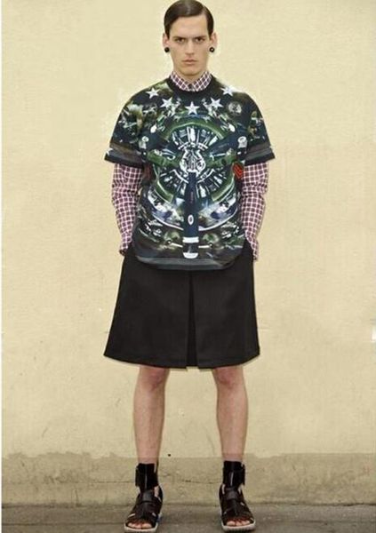 

summer han edition men fashion leisure during the new trend of cultivate one's morality personality in short skirts pants/custom, White;black