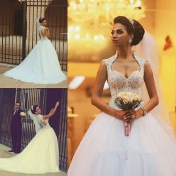 

2017 white tulle vintage wedding dresses ball gown sweetheart beaded appliques bridal ball gowns court tarin tulle wedding gowns
