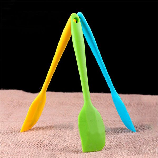 

wholesale- silicone scraper 21cm-length cream butter silicone spatula batter brush butter mixer brush heat resistant non stick bakeware